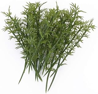 NOLITOY 100pcs Model Bamboo Trees, Green Plastic Bamboo Trees Model Miniature Trees for Home Decoration, Landform Diorama Project, Train Scenery, Miniature Landscape, Scale 1: 200, 8cm/ 3.15in High