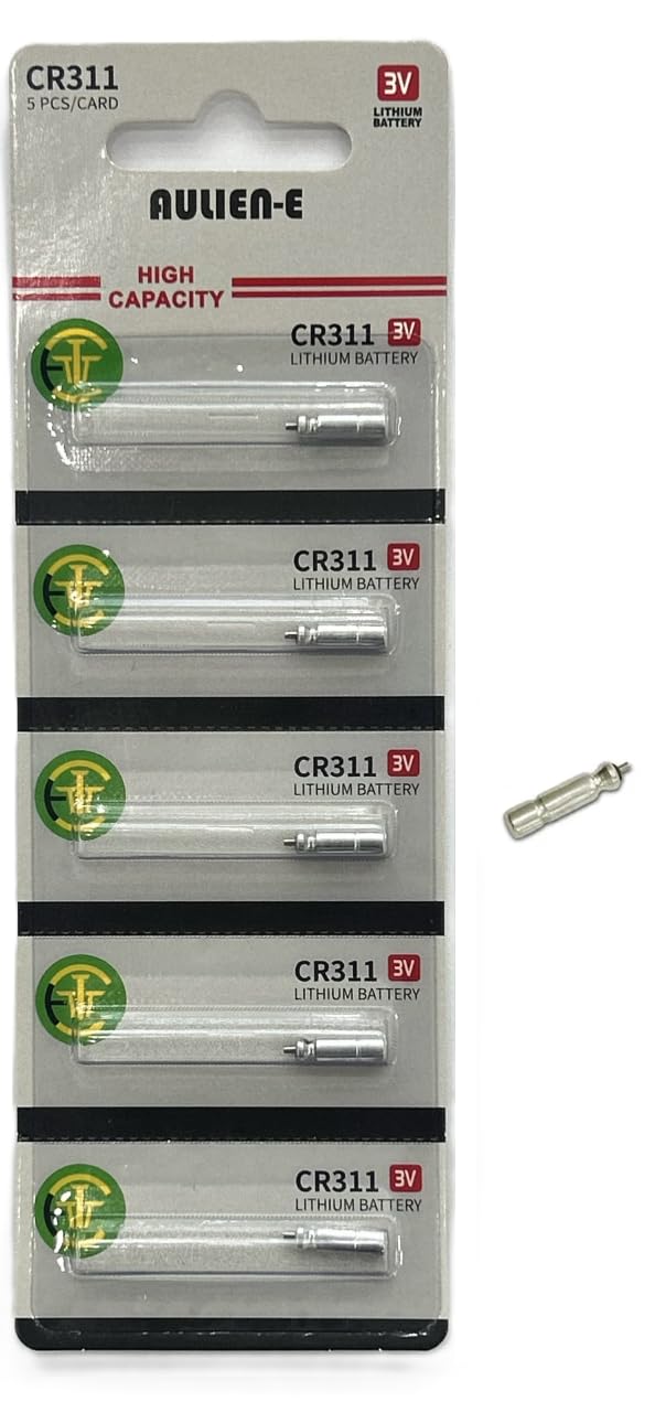 Aulien-E CR311 BR311 311 Lithium Pin Type Cell 3V Lithium Batteries for Fishing Lures, Fishing Bobbers, Pen Lights, Arrow Nocks, Fishing Floats, Pole