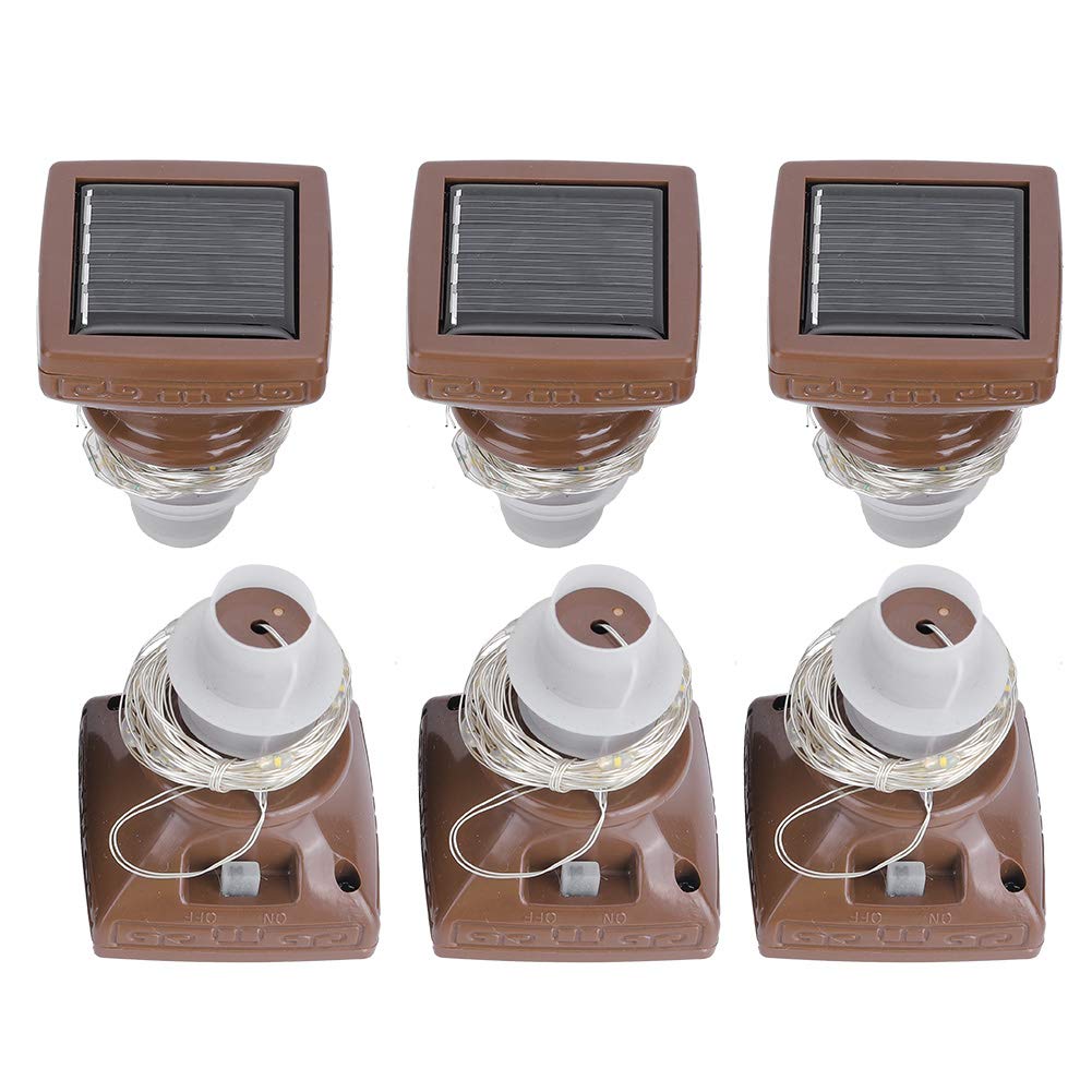 Guirlande bouteille solaire 20LED étanche fil de cuivre x6