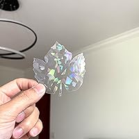 Vista 3 de Calcomanías holográficas para ventana para ataques de pájaros, recordatorio de vidrio, calcomanías autoadhesivas anticolisión, evita que los pájaros