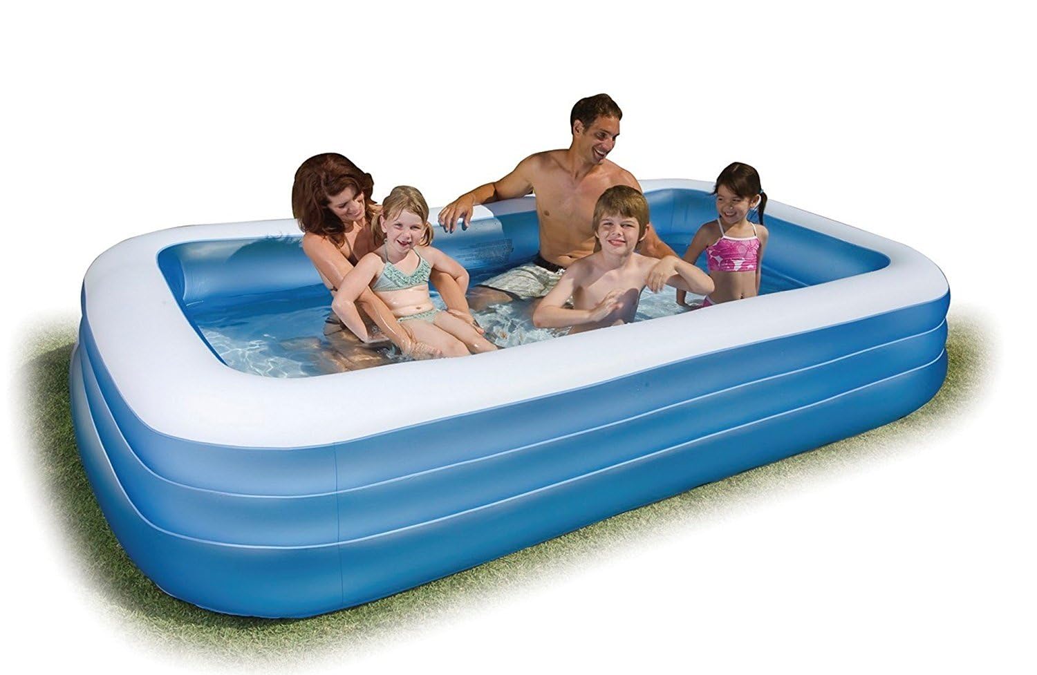 Intex - 58484NP - Gefrosteter rechteckiger Pool - blaue Farbe, Blau