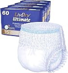 LivDry Ultimate Adult Incontinence Underwear, High Absorbency, Leak Cuff Protection (XX-Large (44 Count))