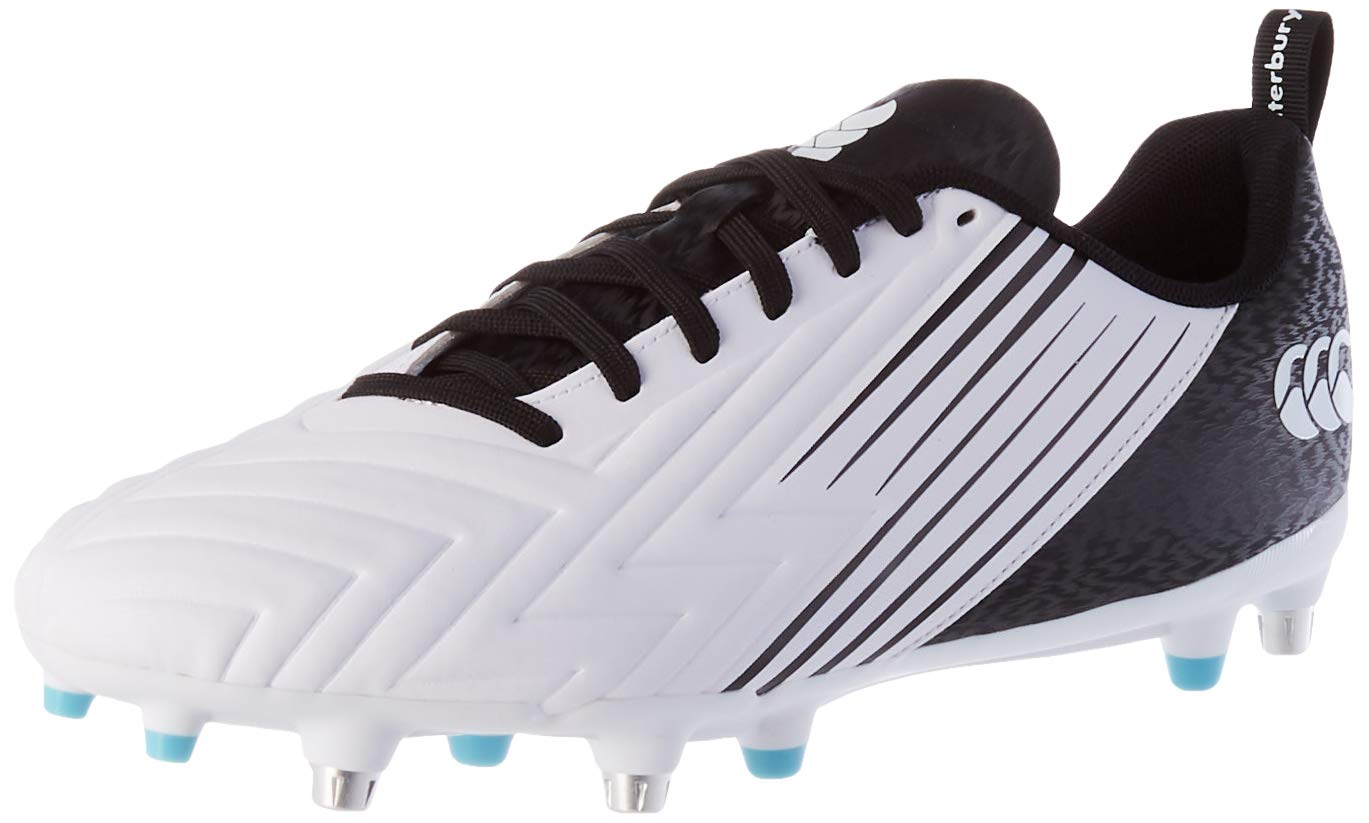 Buy Men's Phoenix 3.0 Firm Ground Rugby Shoe, White Black Angel Blue