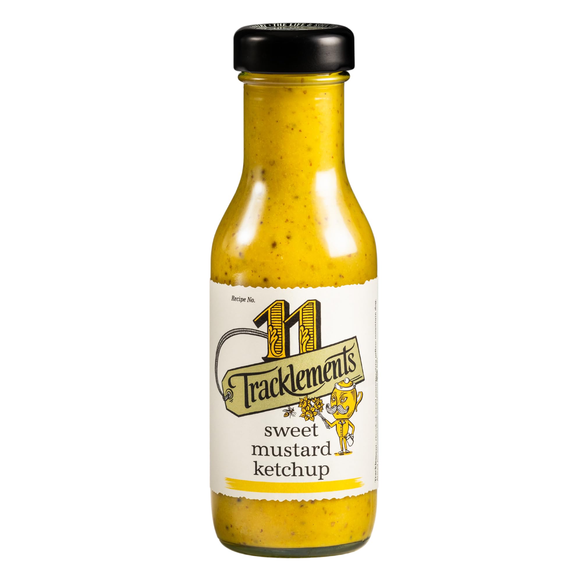 Tracklements - Sweet Mustard Ketchup, A Great Condiment for Basting Steaks and Chops or Partnering with Salads, Potatoes and Halloumi, Gluten free, Vegetarian and Vegan friendly, 290g Jar