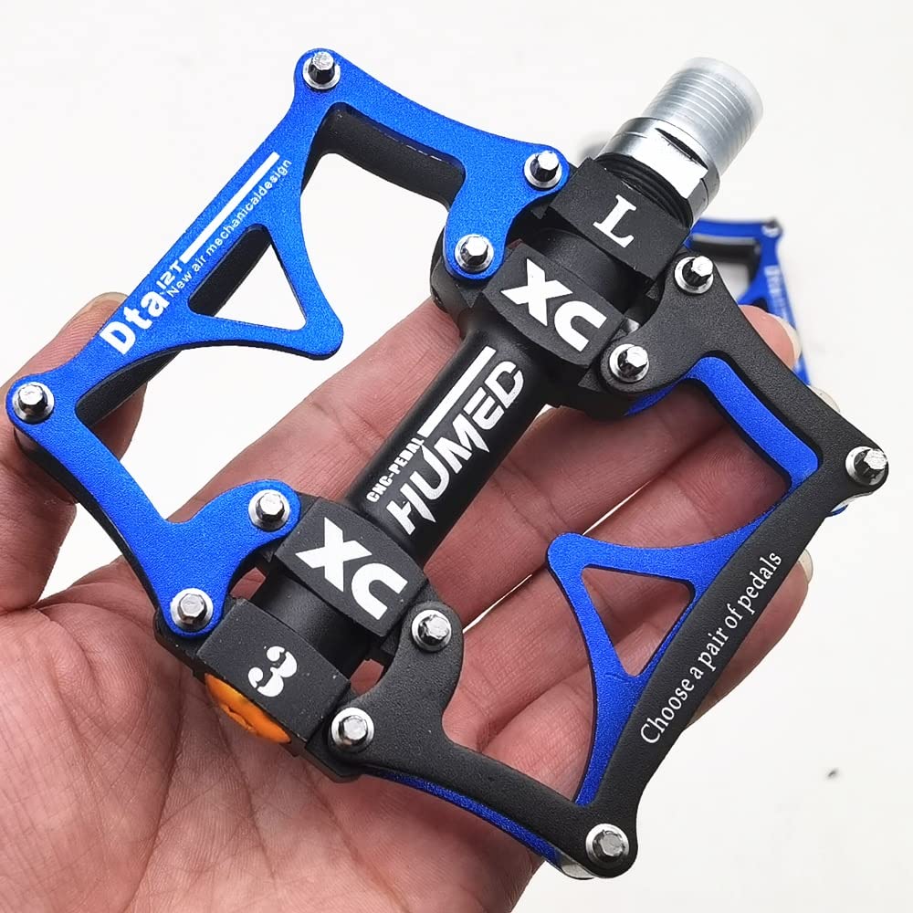 Pedale Fahrrad Mountainbikebrad -Pedale radeln ultraleichte Aluminiumlegierung 3 Lager MTB Pedale Fahrradpedale flach Fahrradpedale