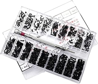 ULTECHNOVO 18 Laptop Screw Kit 18 Specification Screw Small Screw Set Computer Screws Miniature Kit PC Fan Screws Screw Group Suite Round Head Disc Head Black Laptop Screws Small Laptops