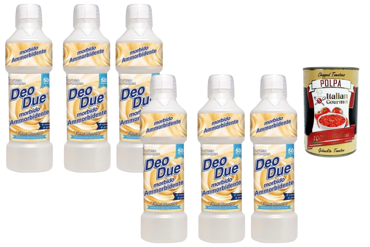 Italian Gourmet Deo Due Ammorbidente Concentrato Fleur Blanche 6 x 1L Duft
