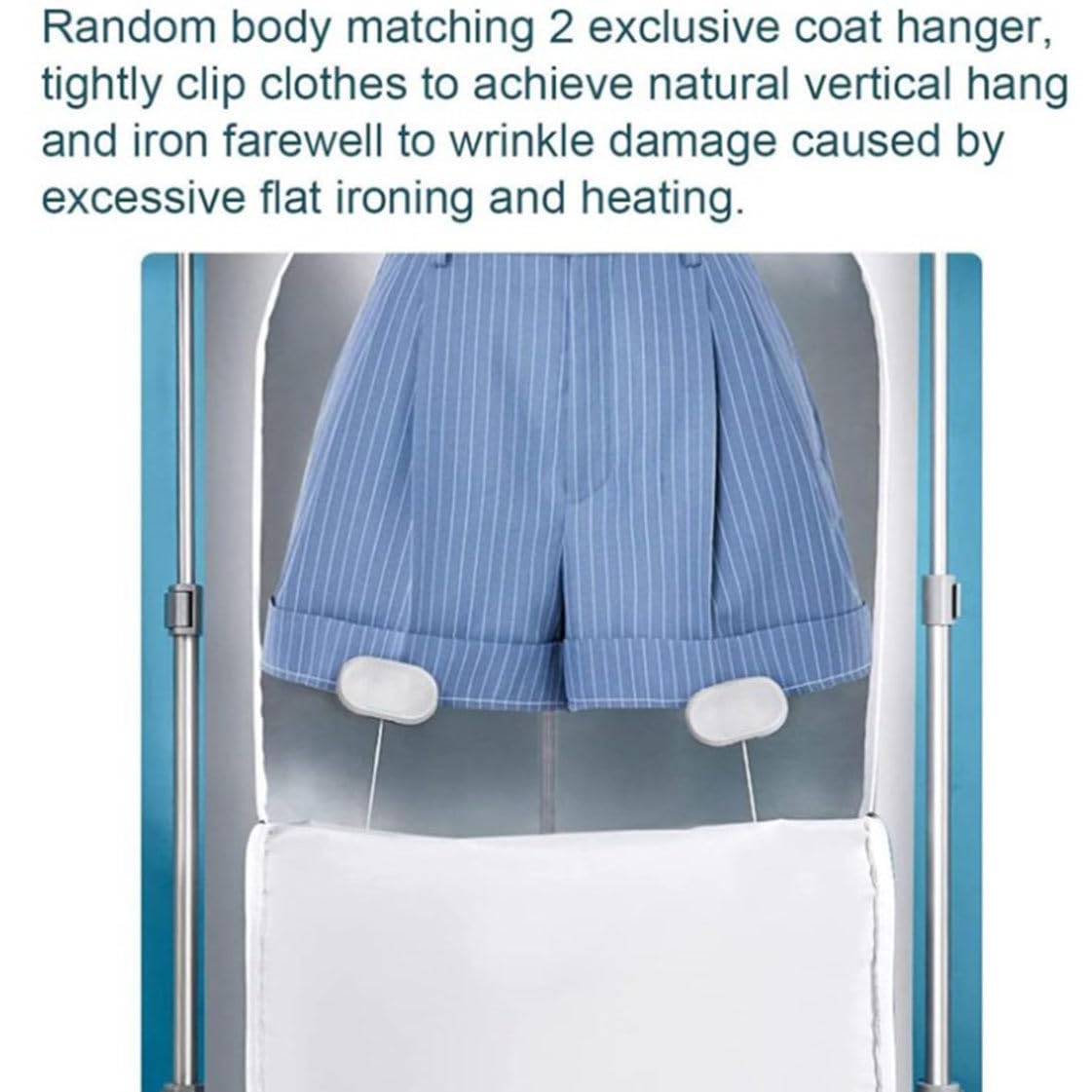 ZHPPED Machine À Repasser Automatique, Machine À Sécher À La Vapeur, Sèche- Linge, Désinfecte Et Sèche Les Vêtements, Résultats en 10 Minutes, Portable, Maison