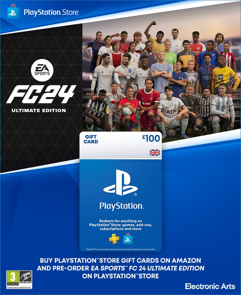 Buy £100 PlayStation Store for EA SPORTS FC 24 Ultimate Edition
