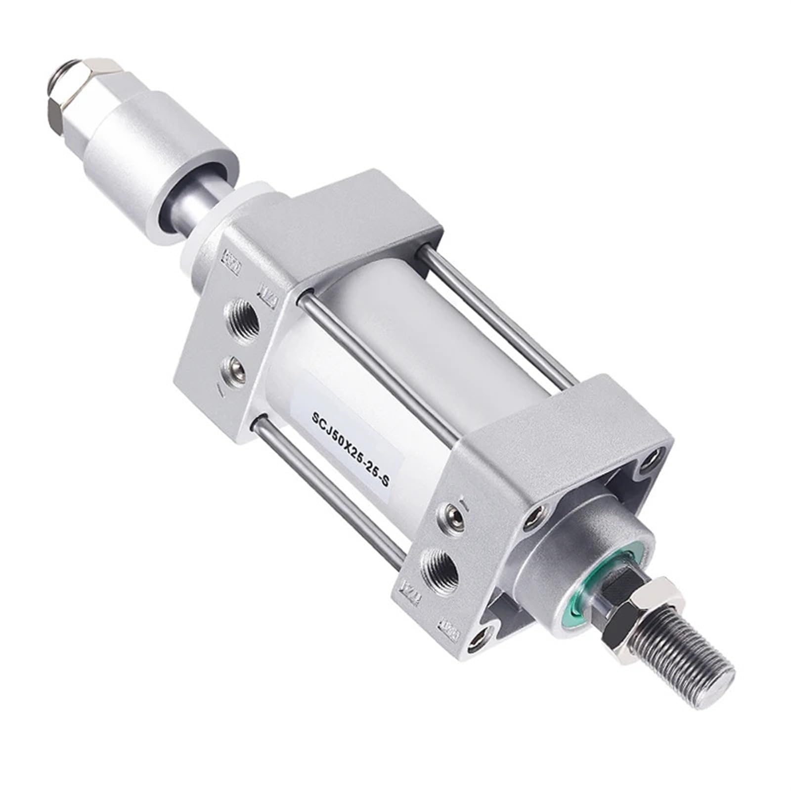 SCJ32/40/50 * 50/75/100/150/200-50-S Standard Air Pneumatische Zylinder Einstellbare Kolben Doppel Stange Reset Dichtung 1 stücke(Stroke 75-125mm,SCJ40 (Bore 40mm))