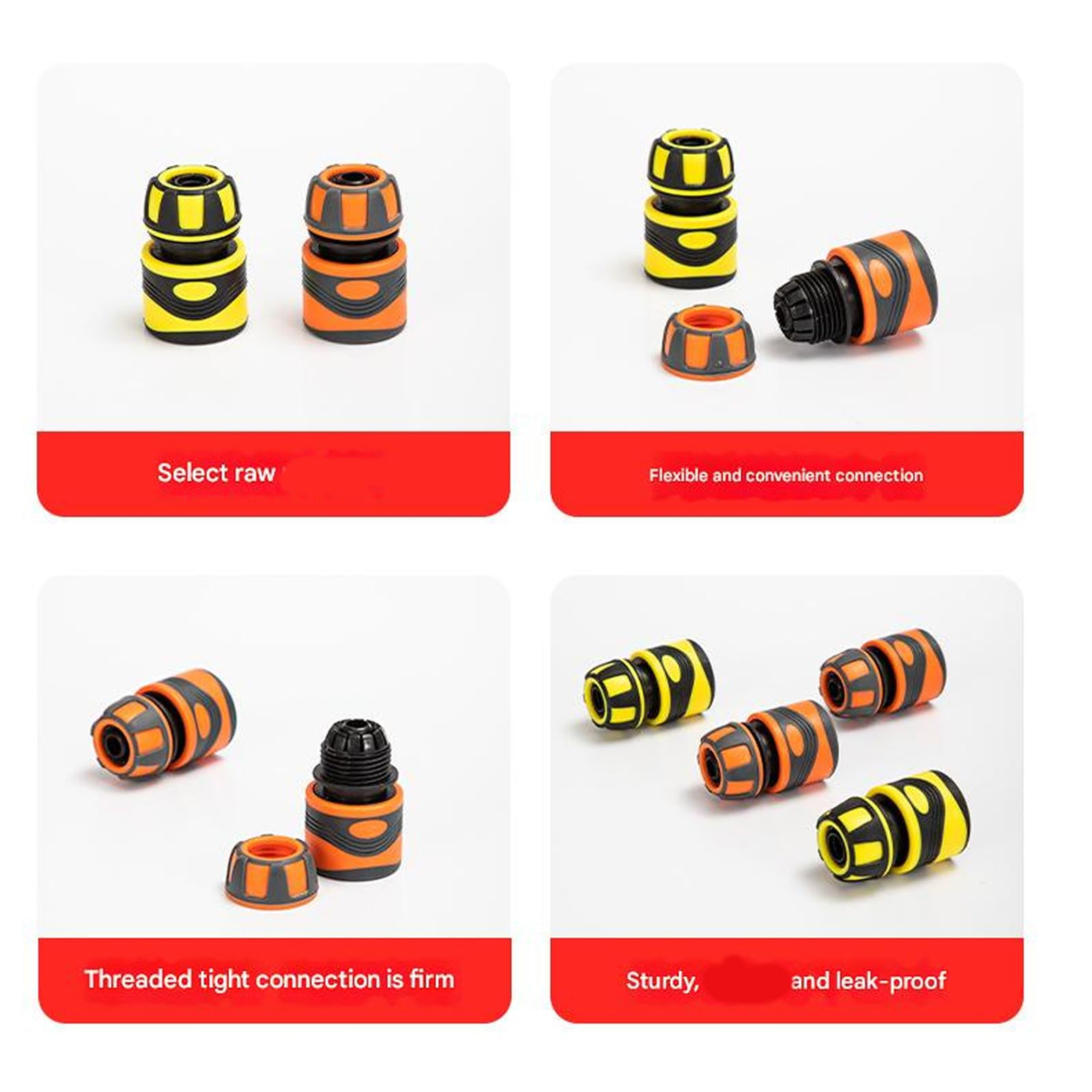 KKXXYQFC Conector de tubería de Agua de liberación rápida, Adaptador de extensión de Manguera de riego para Lavado de automóviles para Uso doméstico y Profesional, Accesorio para Manguera de jardín