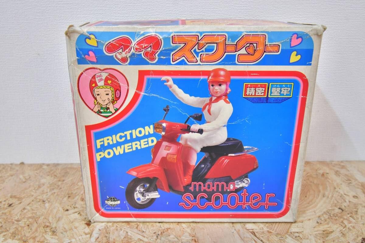 Amazon.co.jp: レトロ 当時物 箱付 ママスクーター トーシン バイク 旧