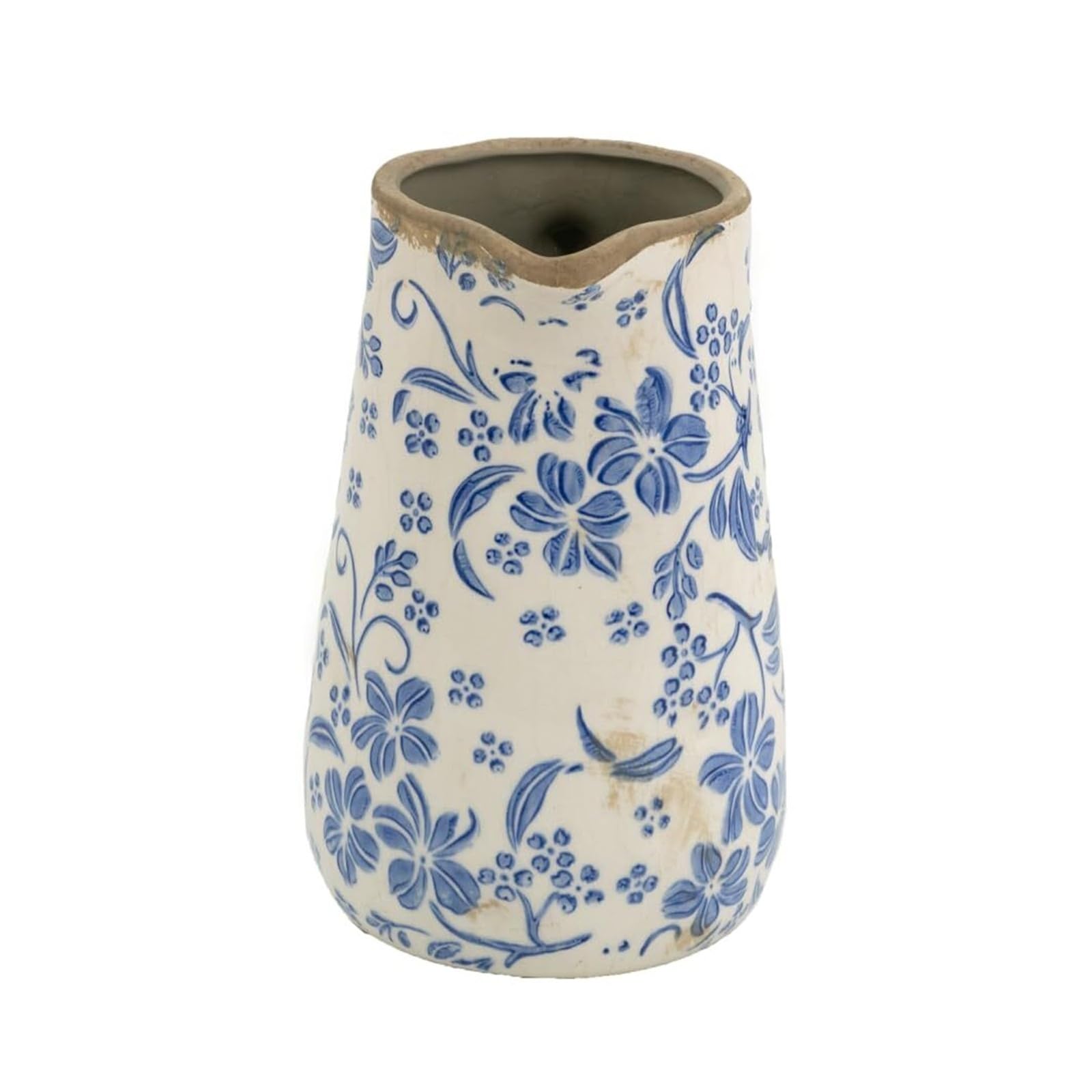 Eingangsbereich-Deko Blaue und weiße Keramikvase, Krug mit Griff, dekorative Blume for die Dekoration Einzigartige Geschenke fürs Zuhause