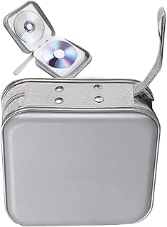 ディスクケース ホルダー - 40枚収納 小型 携帯用 電子機器収納用品 | ディスク 収納 ケース ストレージ ボックス 保管 ケース,旅行、ゲーム、映画、ビデオ、RV、ホーム、音楽アルバム、輸送、休日パーティー、休暇用