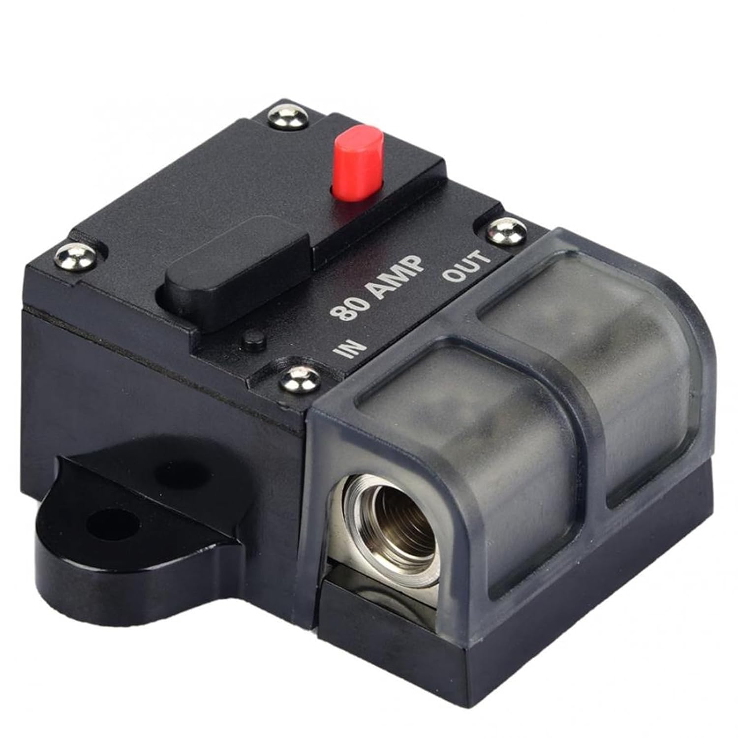 80A Car Audio Power Reset Fuse Holder Restorable Modified Circuit Breaker Manual Switch