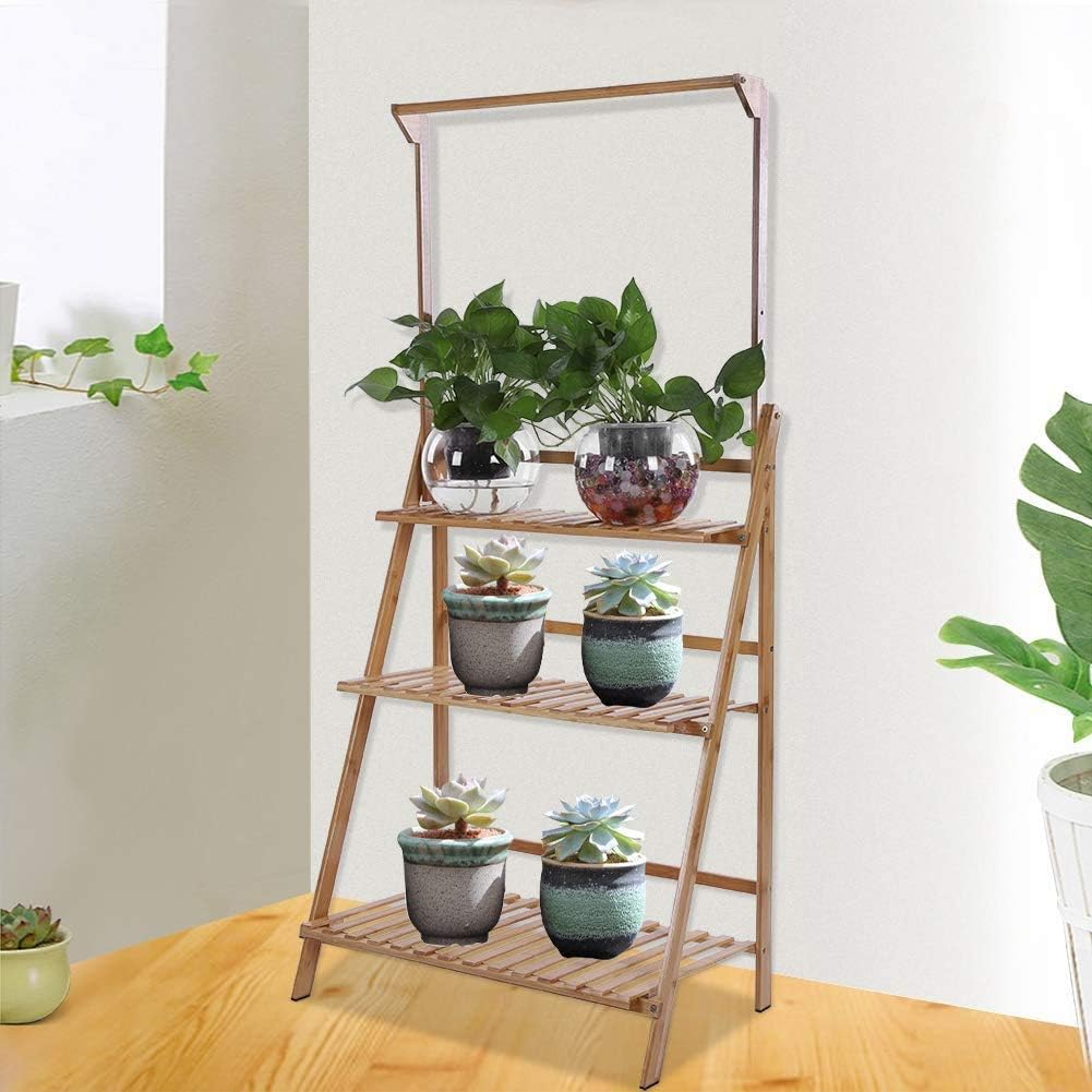 SIXRUN Multifunctional Plant Storage Rack Household, sturdy Easy Installation for Balcony Living Room