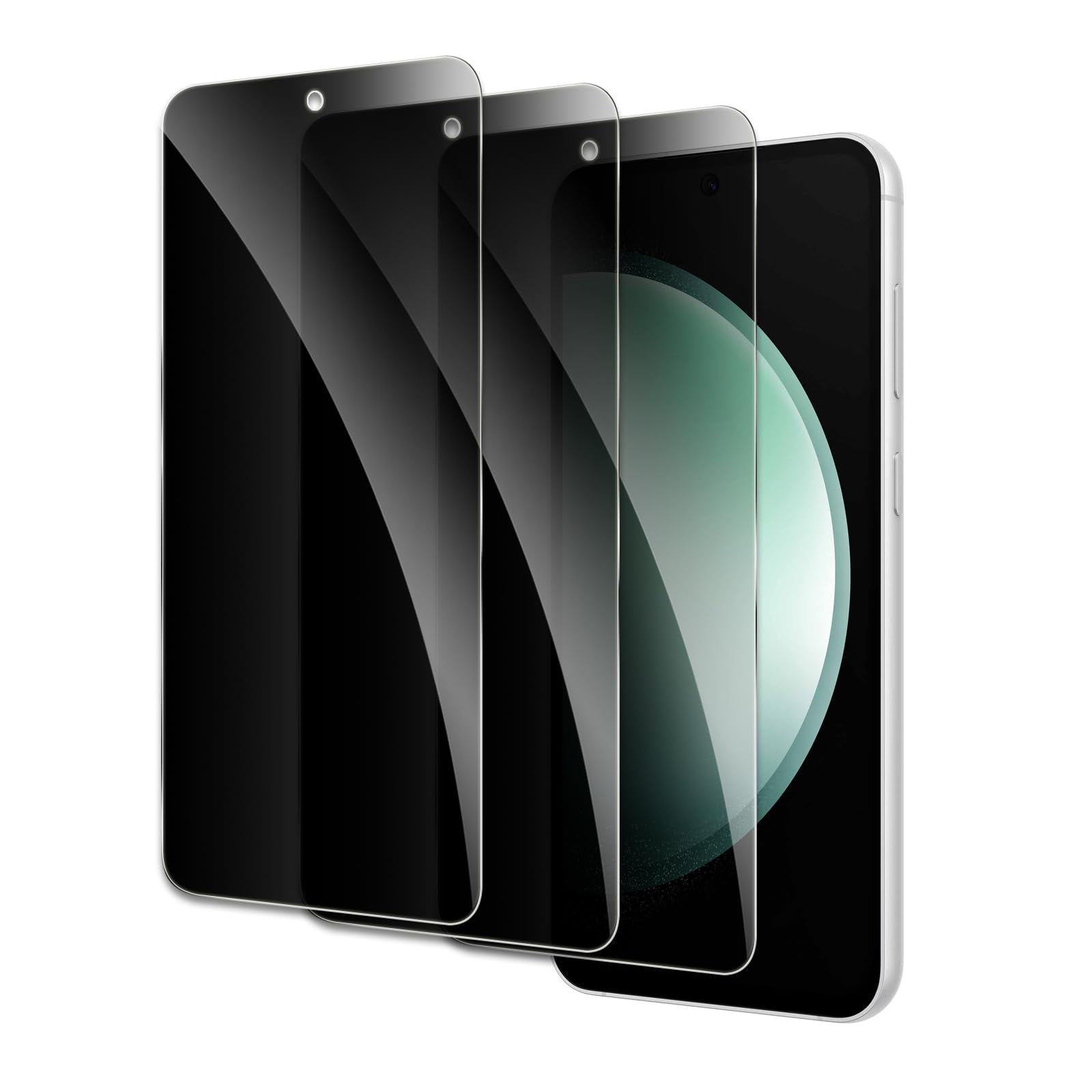 Pellicola protettiva per la privacy per Samsung Galaxy S23 FE, accessori in vetro temperato infrangibile, pellicola in vetro temperato anti spia, ultra resistente, durezza 9H, antiriflesso, HD,