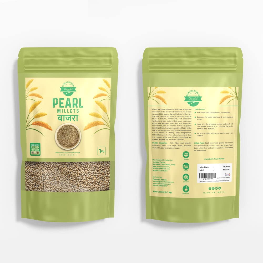 Buy Danodia Foods Pearl Millet (Bajra/Kambu) (Indian Millet Gluten
