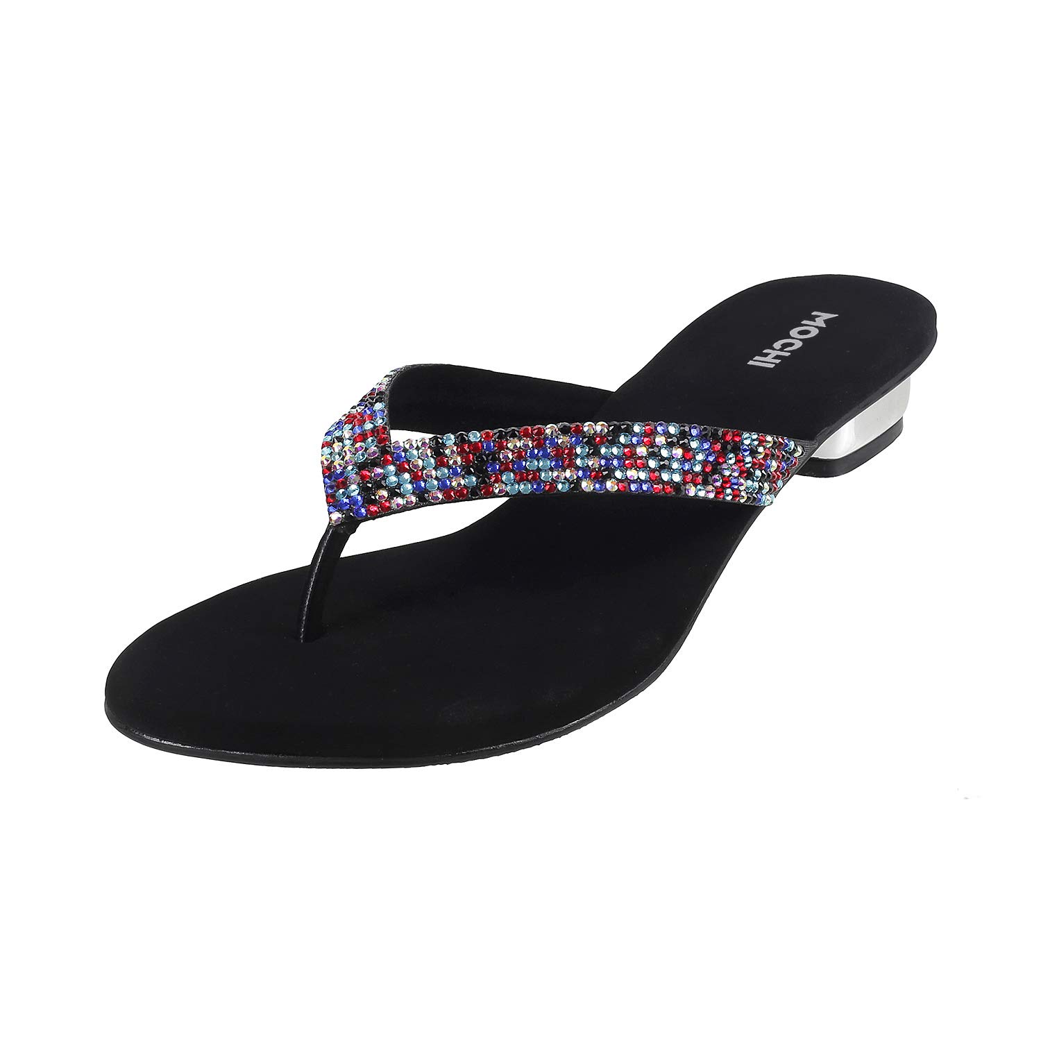 Mochi Womens Synthetic Multi Color Slippers (Size (5 UK (38 EU)) (B08CRS143K) Amazon Price History, Amazon Price Tracker