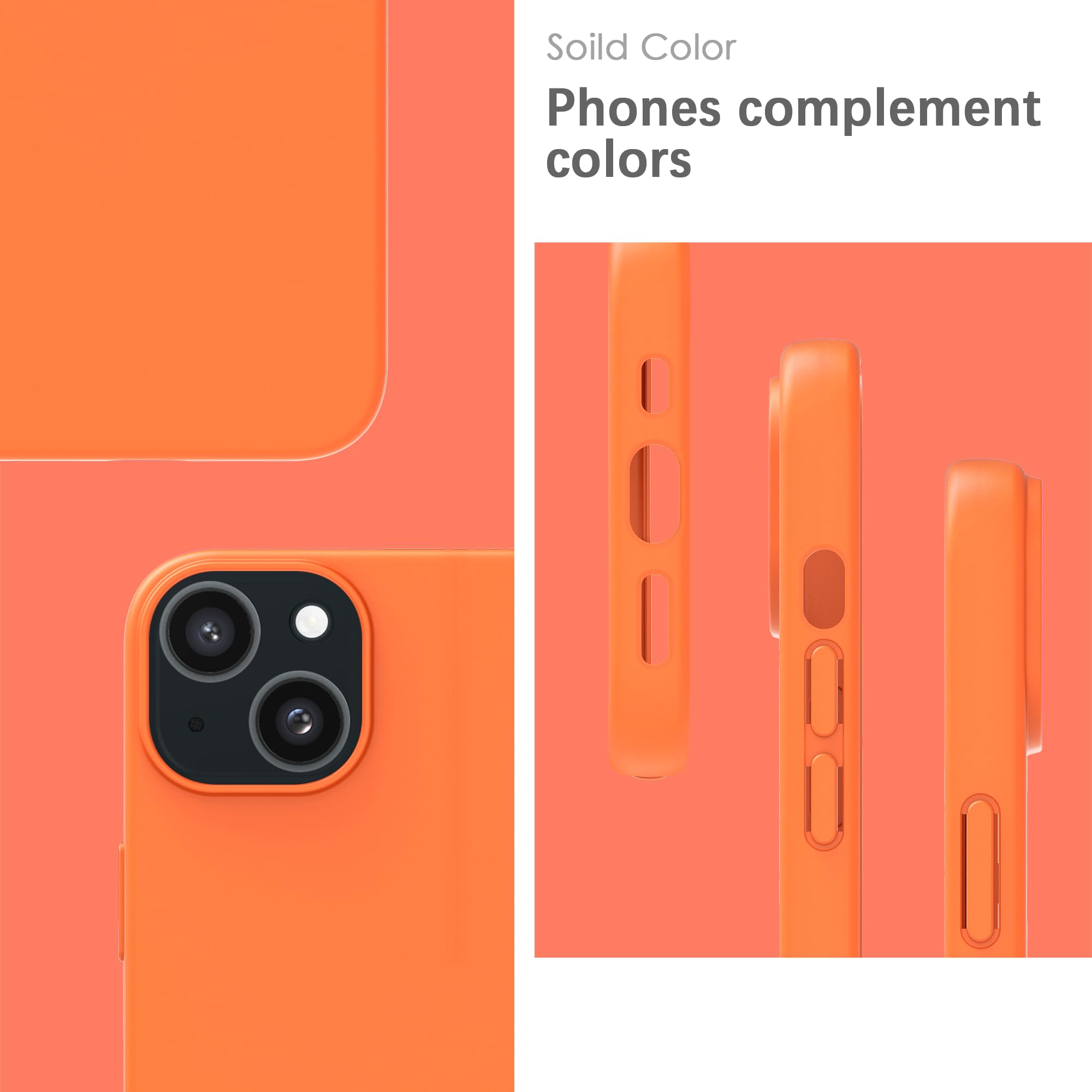 YATWIN Silicone Case for iPhone 15 Plus, Soft-Touch, Shockproof, DustProof - Image 3