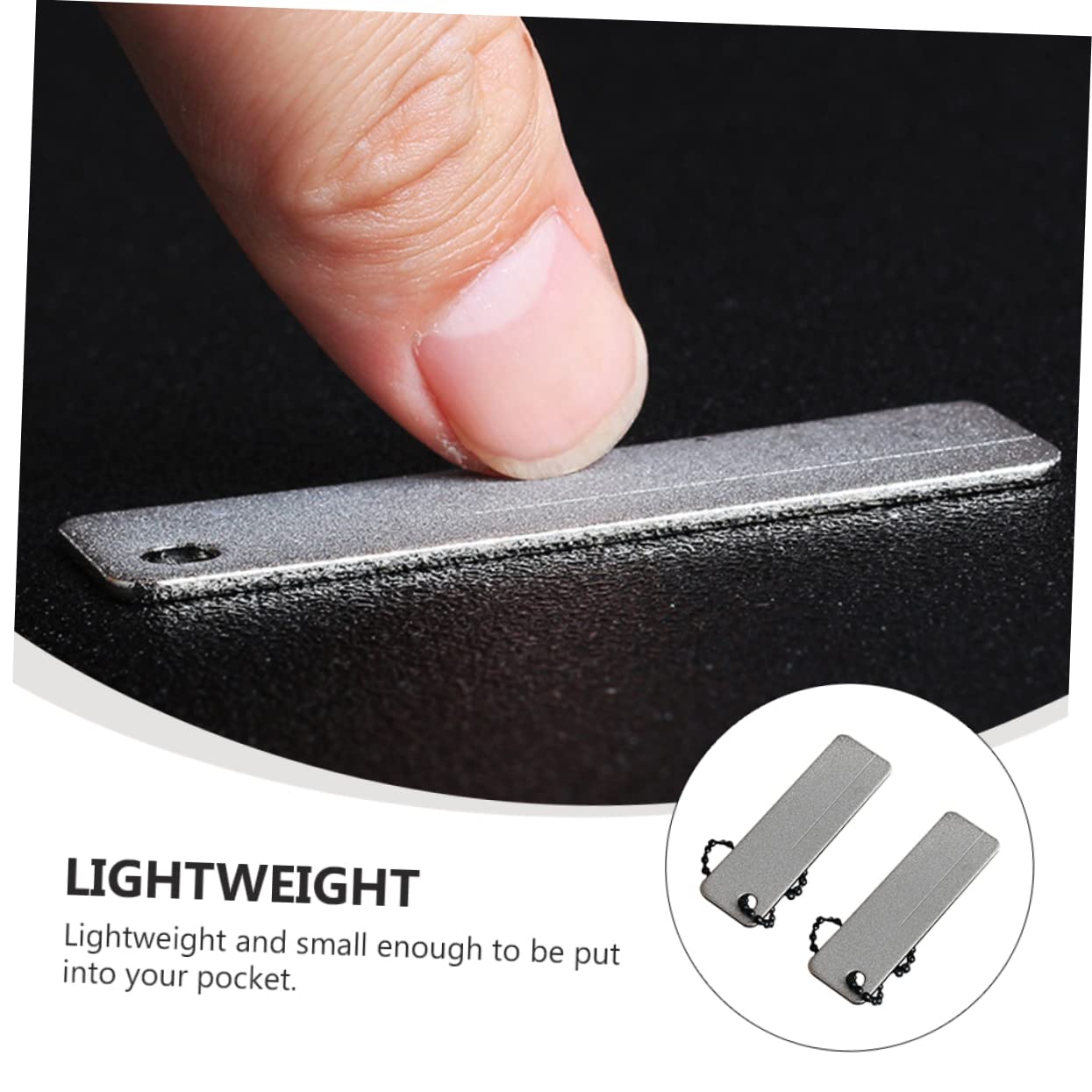 VICASKY Mini Sharpener Tool 2pcs Sharpening Stone Kit Knife Fish Hook Fingernail