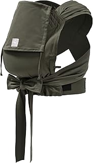 Stokke Limas Carrier, Olive Green - Newborn Half-Buckle Baby Carrier - Ergonomic with Adjustable Features - Three Carrying Options - Safe from Birth & Up to 33 lbs