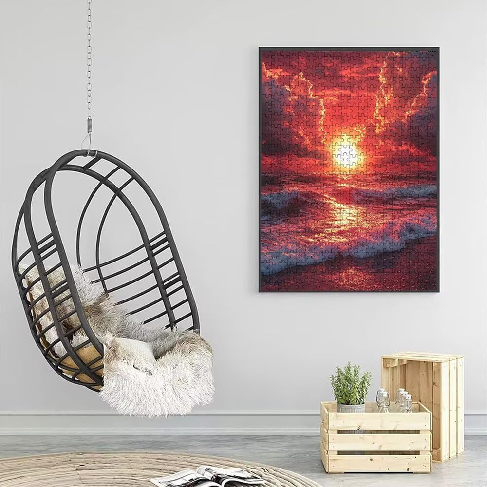 Puzzle 5000 Pezzi, Spiaggia Del Sole 3D Puzzle per Adulti Impegnativo, Educa Puzzles Artistico, Divertente E Stimolante Puzzles Decorativo per La Famiglia, Regalo e Decorazione Pareti DX0YL6-873