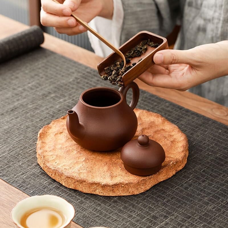Plateau à thé absorbant rétro pour infusion sèche sans éclaboussures sur la table
