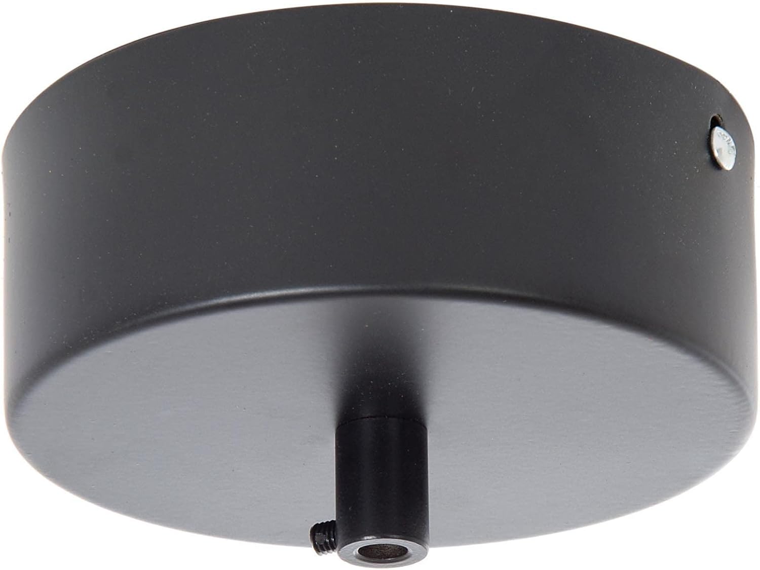 B&P Lamp® 5 Inch Diameter by 2 Inch Height Pendant Canopy Kit to Mount LED Driver, Satin Black Finish