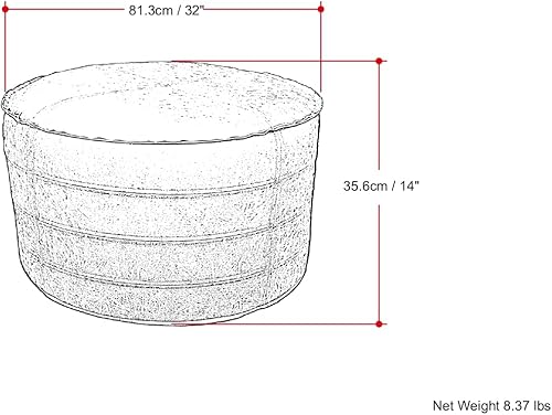 Miniatura 91 de SIMPLIHOME Brody - Puf cuadrado grande de 30 pulgadas de ancho, color gris envejecido, otomana de piel sintética vegana, reposapiés o asiento
