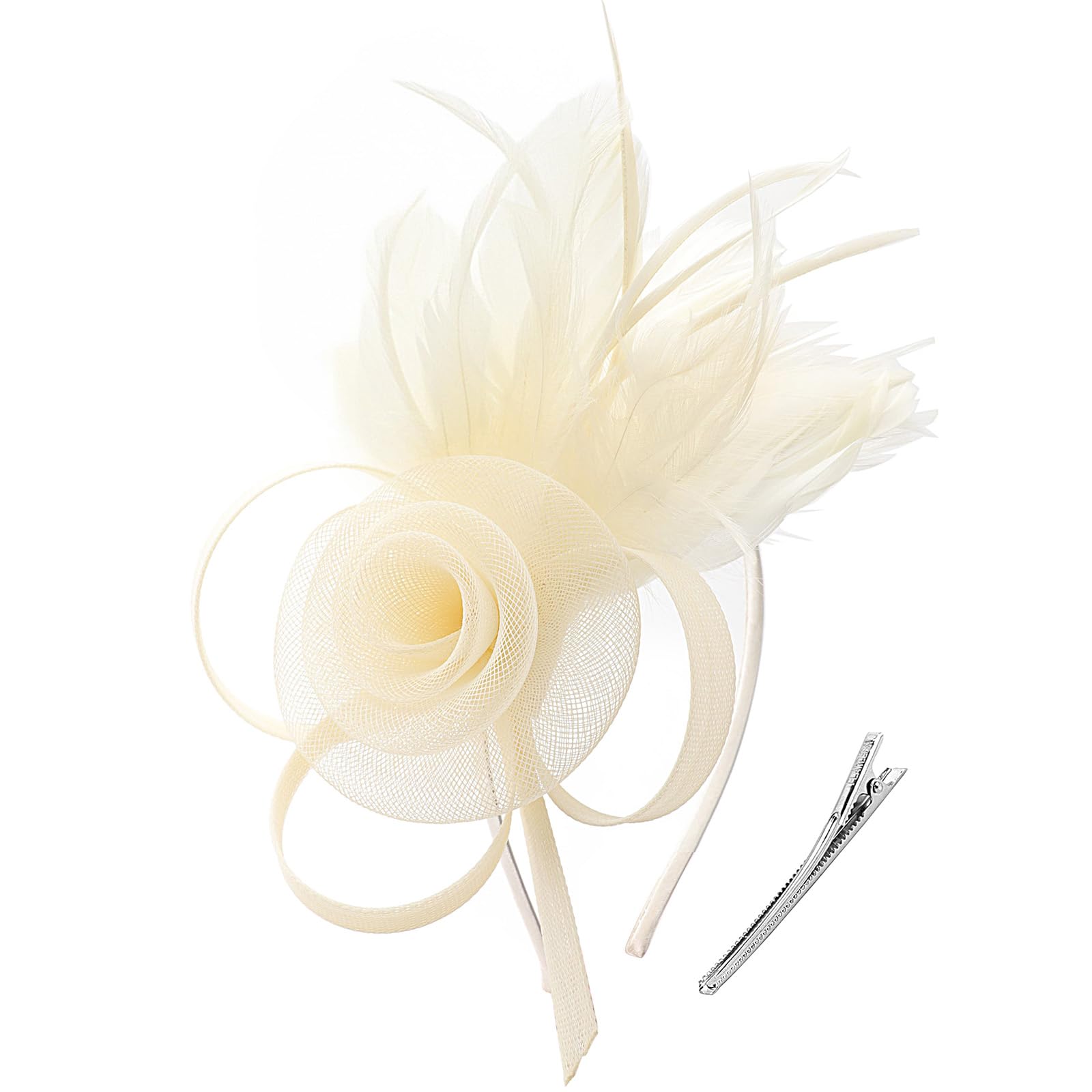DRESHOW Fascinators Hats for Women Tea Party Fascinator Hats