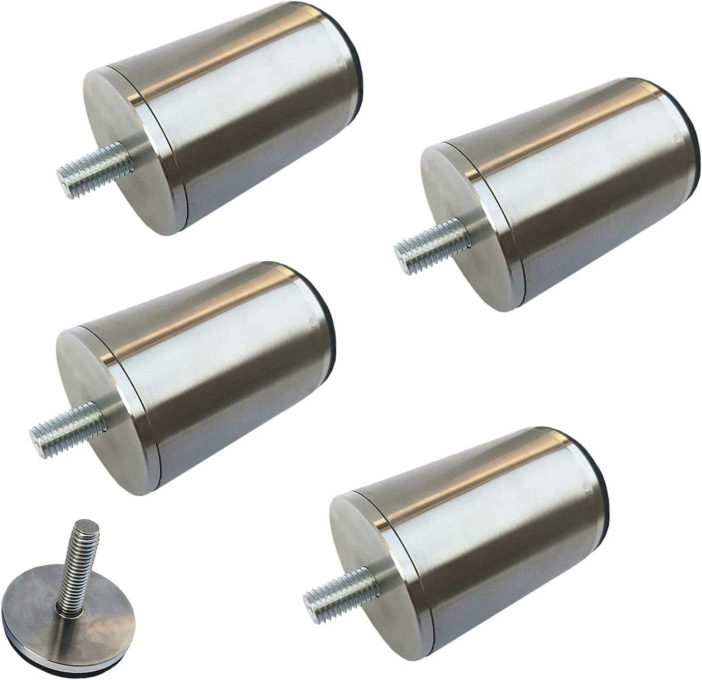 4 PCS Stainless Steel Table Legs Silver, Metal Kitchen