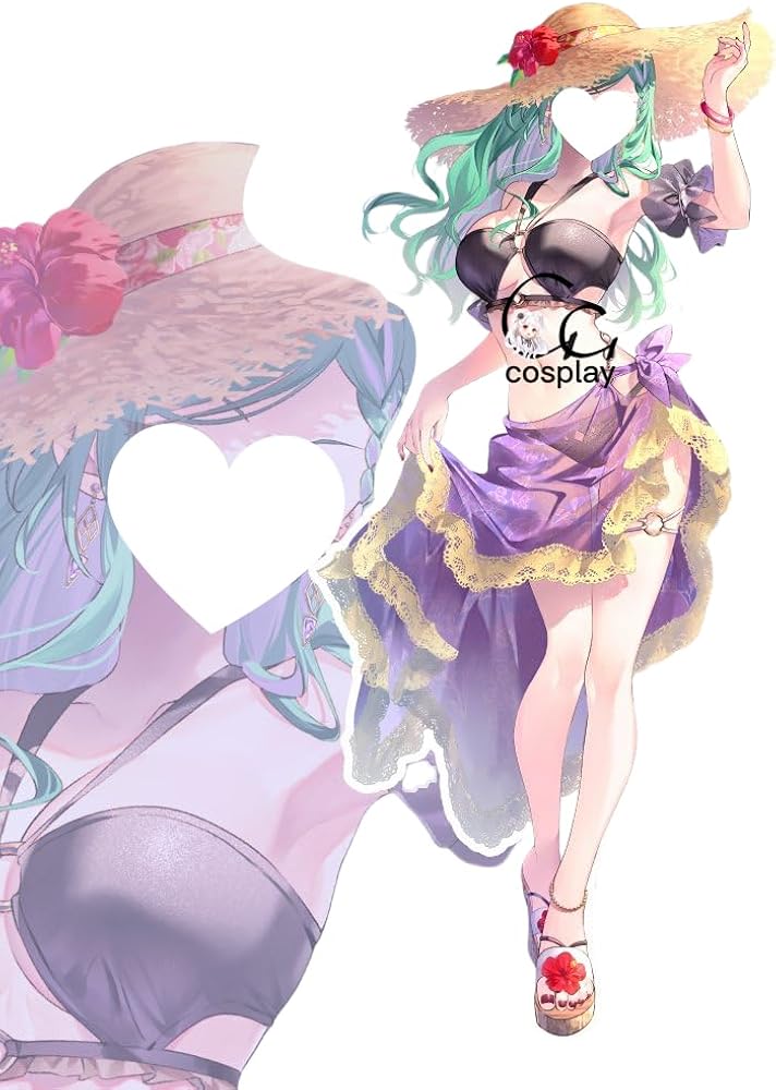 Amazon.co.jp: GGcosplay ぶいすぽっ！夏休み 水着 八雲べに コスプレ