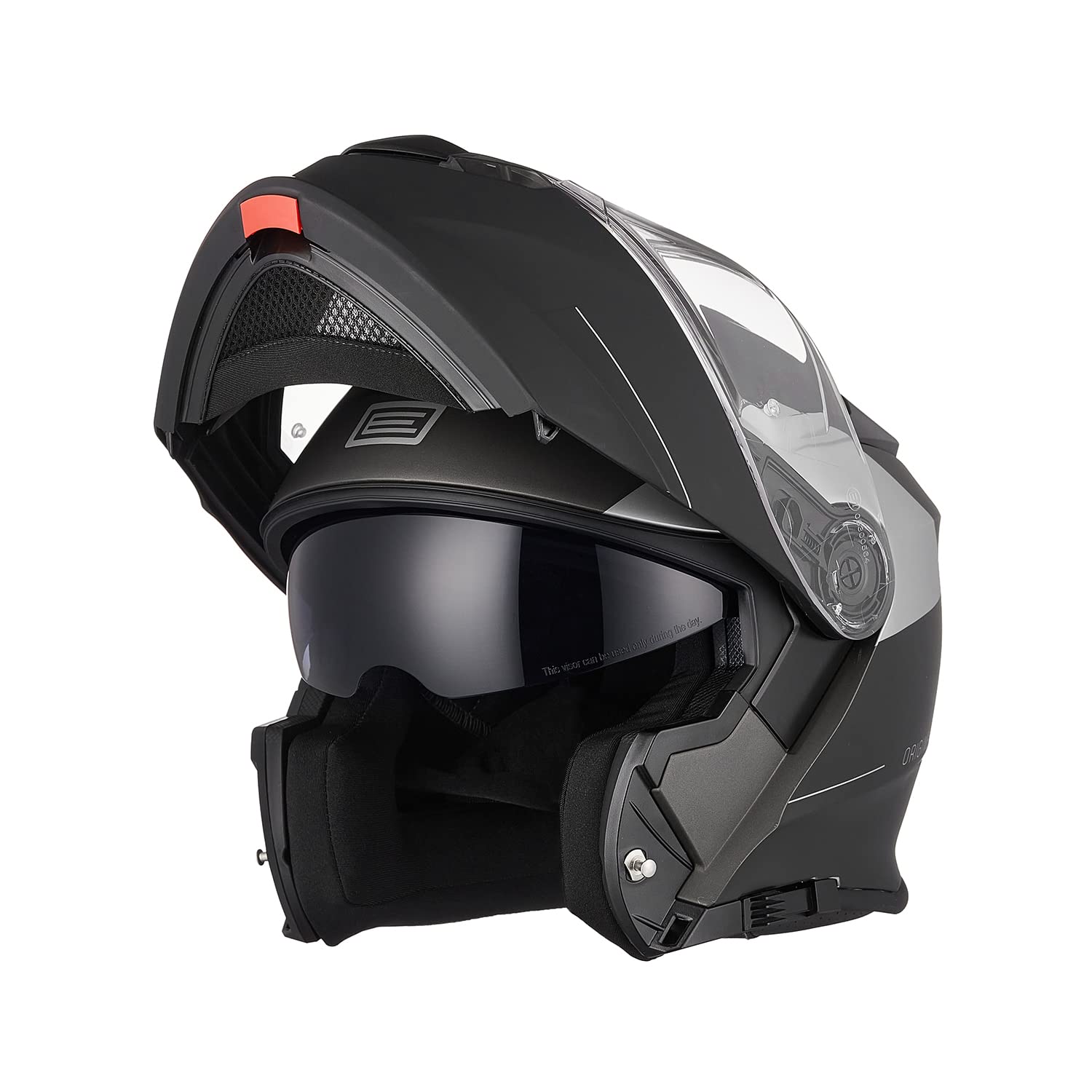 ORIGINE Casco Moto Modulare Omologato ECE Integrale Casco con Doppia Visiera Parasole