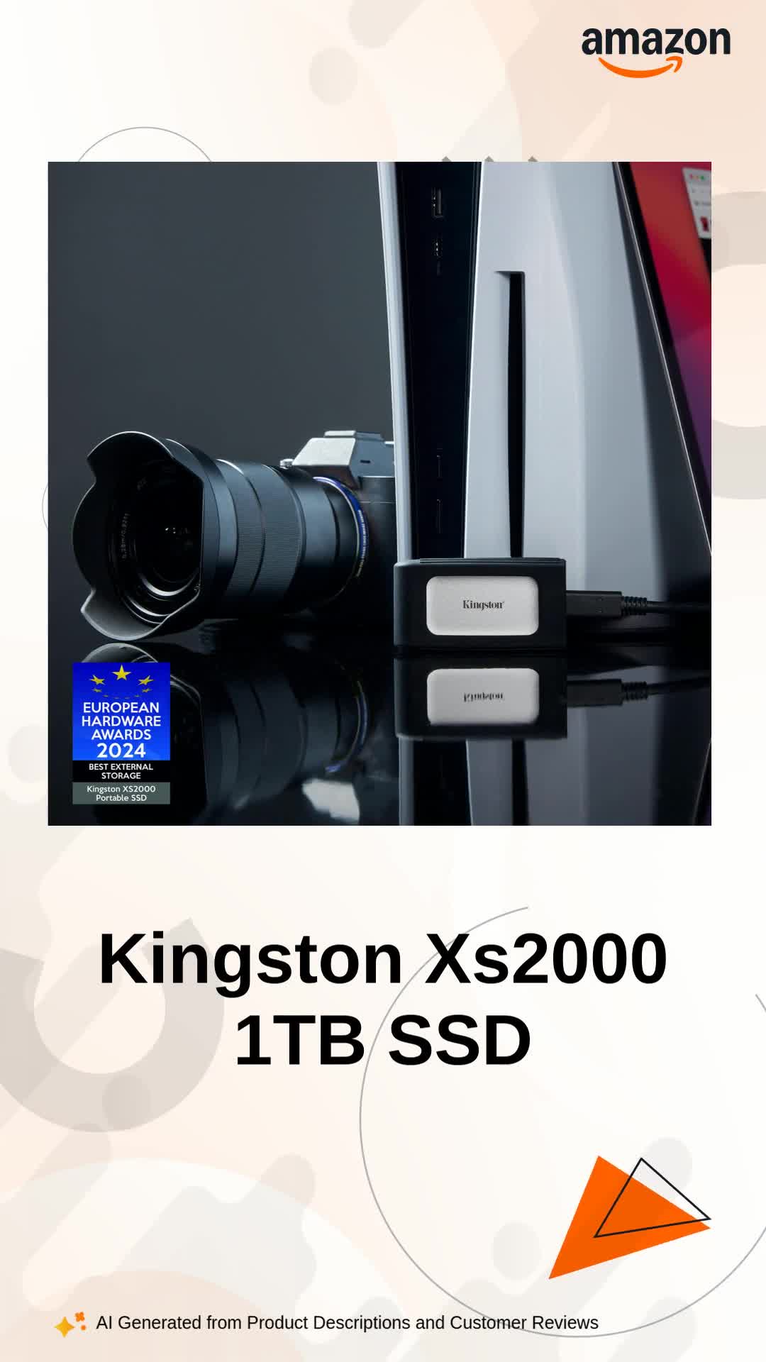 Kingston XS2000 1TB Portable External SSD
