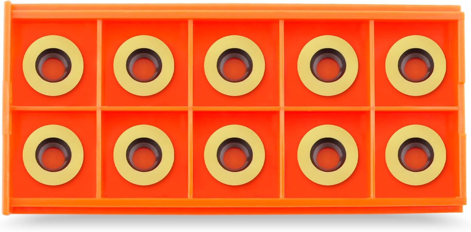 Titanium Coated 11mm Square Carbide Insert For Wood Lathe Turning Tool Replacement Insert, Ci2,10 Pcs