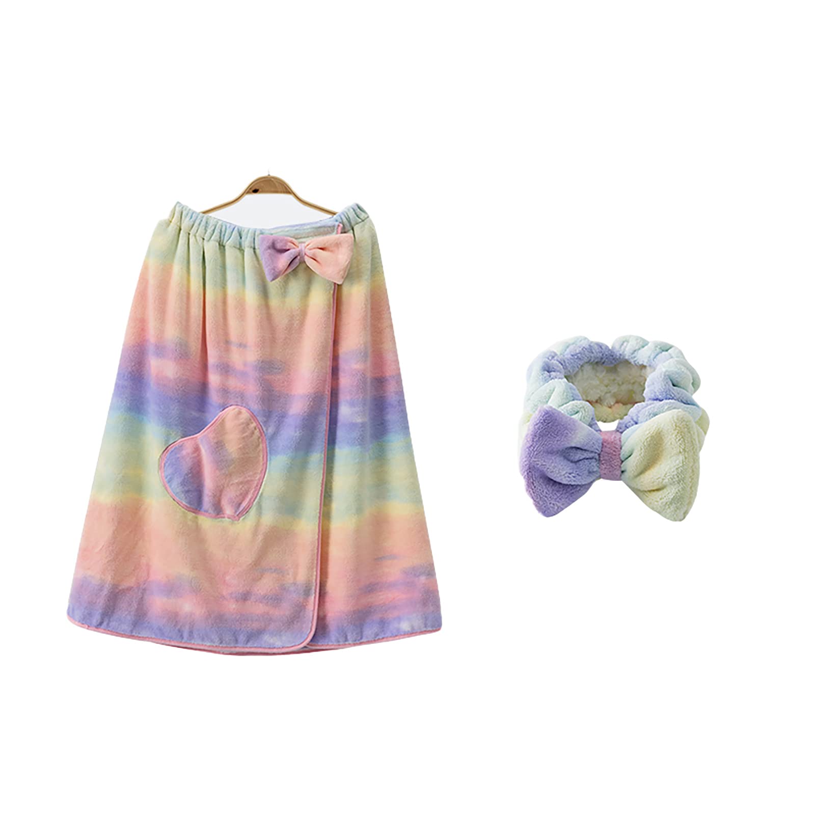 Serviettes de bain avec nœud et bandeau ultra douces pour spa