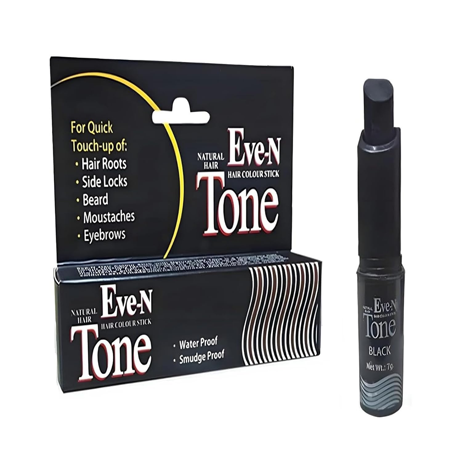 1 Pack of EVE-N True Natural Tone Temporary Hair Touch Up Dye Stick, 7gm (Black Colour)-picture-19