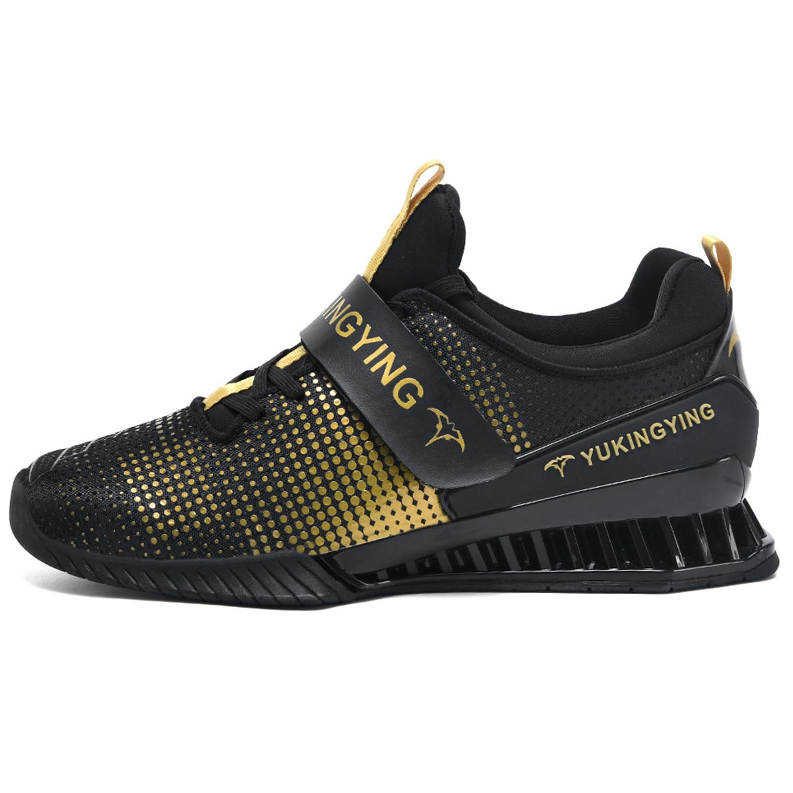 NGARY Chaussures d'haltérophilie Homme Femmes Haltérophilie Squat Chaussures Cross Trainer antidérapantes et Respirantes Chaussures de Gymnastique