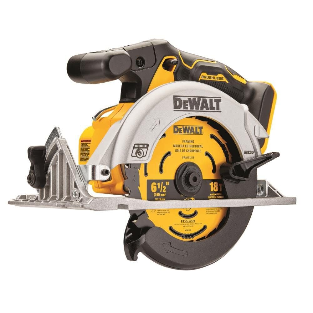 DEWALT 20V MAX* Circular Saw, 6-1/2-Inch, Cordless, Tool Only (DCS565B)