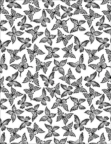 Gina K. Foil-Mates Backgrounds - Includes Four 8.5" x 11" Sheets - Butterflies