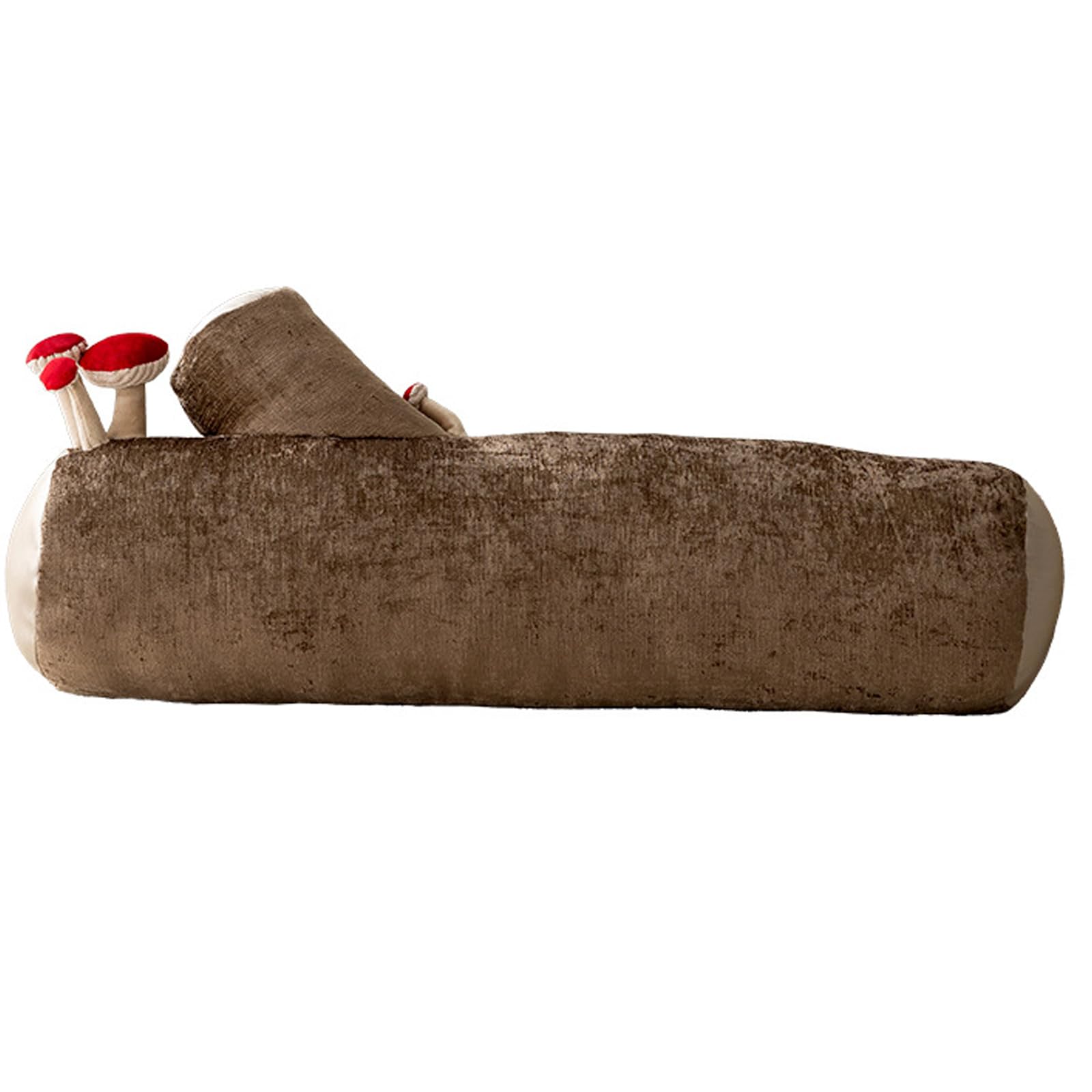Hbbgdiy Coffee Log Pillow Soft Round Cylinder Mushroom Pillow Funny Tree Throw For Sofa Couch Bedroom Living Room Home Decoration
