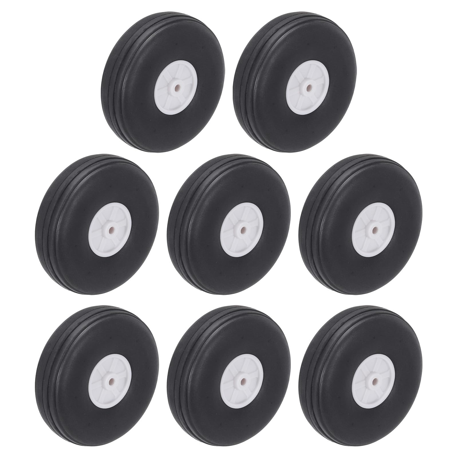 MECCANIXITY RC Airplane Wheels 2.52 x 0.91 x 0.12 RC Airplane,Aircraft PU Sponge Wheels,Tire Tail Wheel RC Aircraft Foam Wheel Replacement for DIY RC