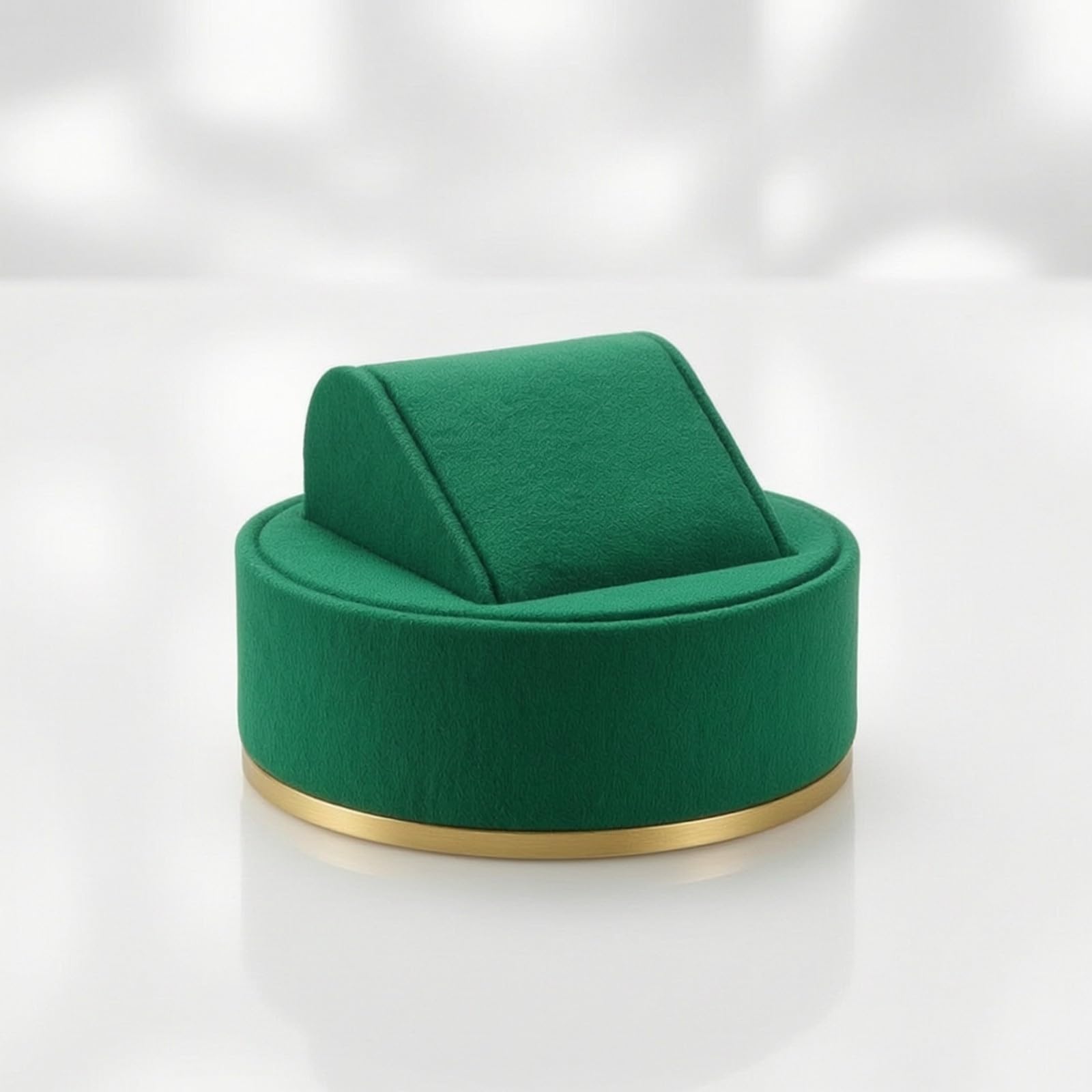 WZGWDC Présentoir à Bijoux Présentoir à Bijoux Robuste avec Garniture Dorée Organisateur de Cercle Anti-Rayures pour la Photographie de Produits, Style A