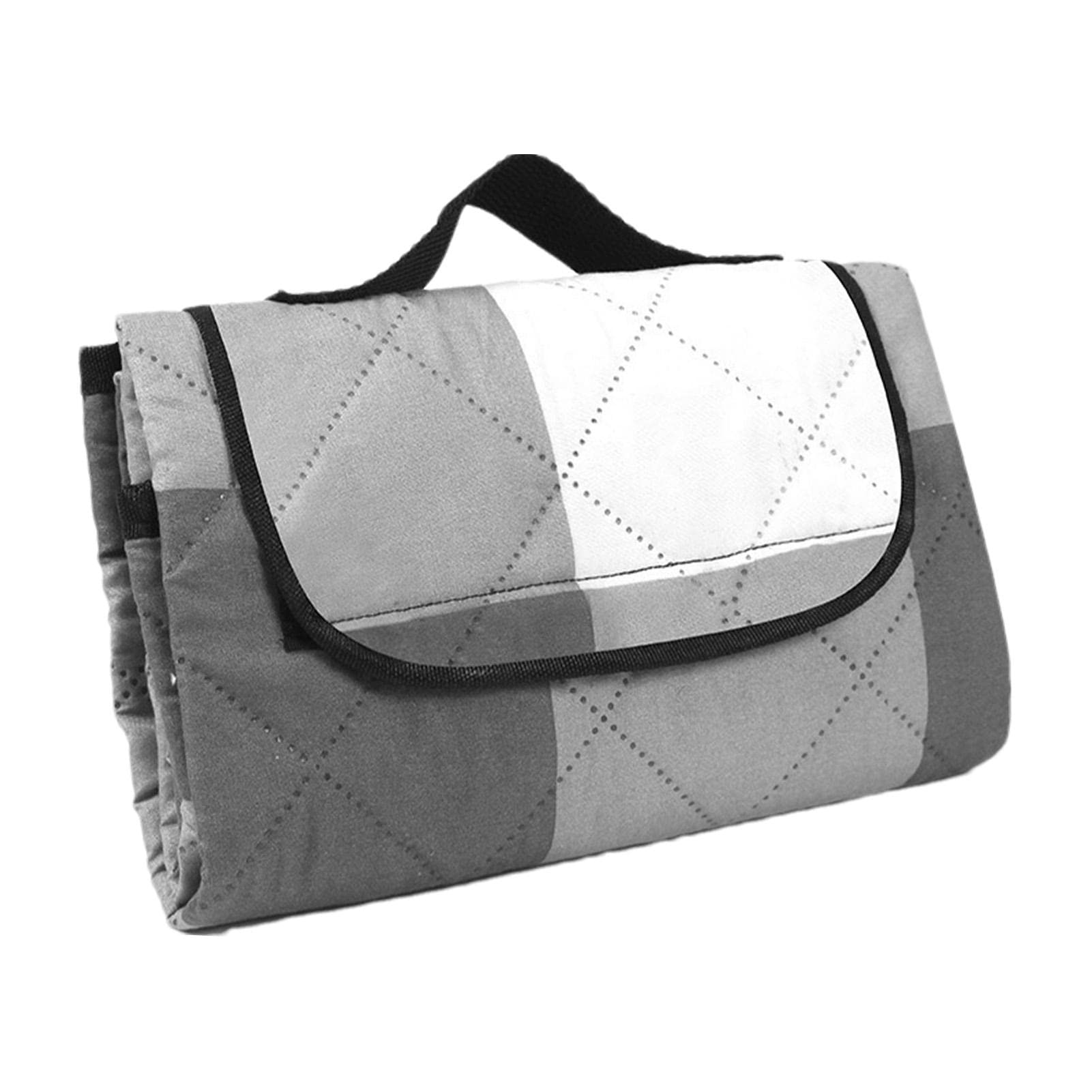 Cypreason Gray Beach Blanket Waterproof Sandproof Waterproof Picnic Blanket Extra Large Picnic Mat Bag - 78.74 X 78.74 Inch Outdoor Blanket For Grass, Picnic Blankets, Grass, Sand, Outdoor