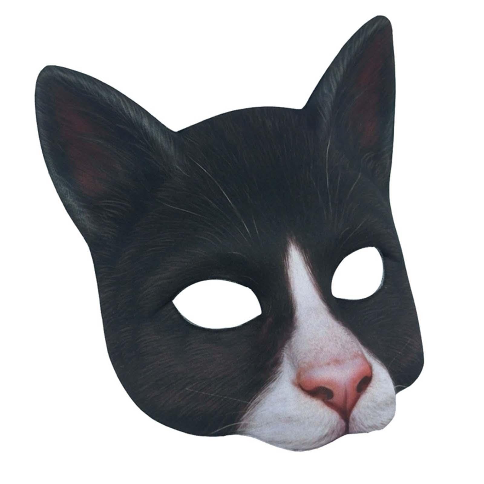 ecomistiq Meadawgs® Cat Mask Creative Animal Face Mask for Stage Performance Masquerade Carnival|Clothing, Shoes & Accessories | Costumes, Reenactment, Theater | Accessories |1 Half Cat Mask-picture-25
