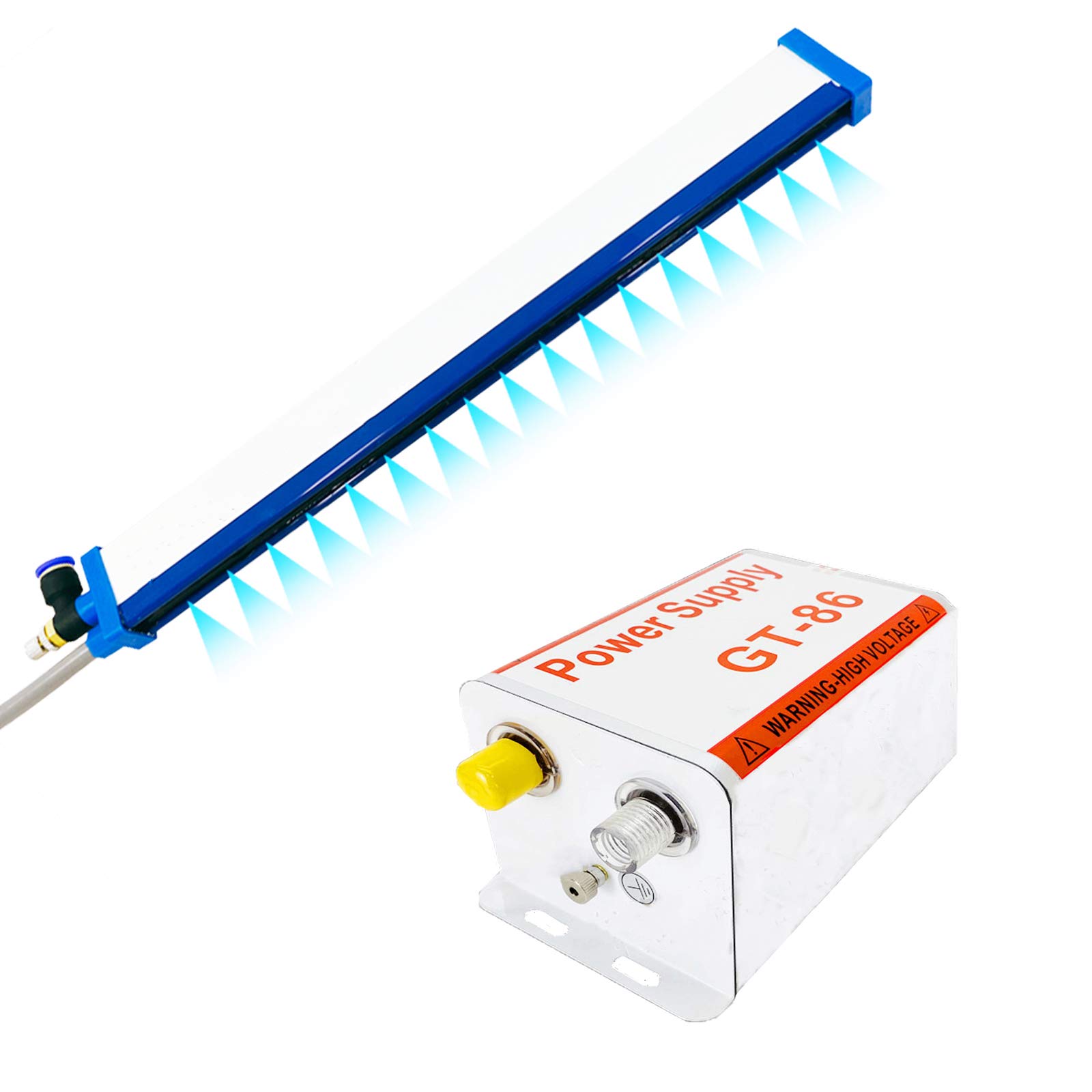 YUCHENGTECH Ionizing Air Bar Anti Static Ionizing Bar Antistatic Air Bar with 12KV High Voltage Generator 110V (140cm)