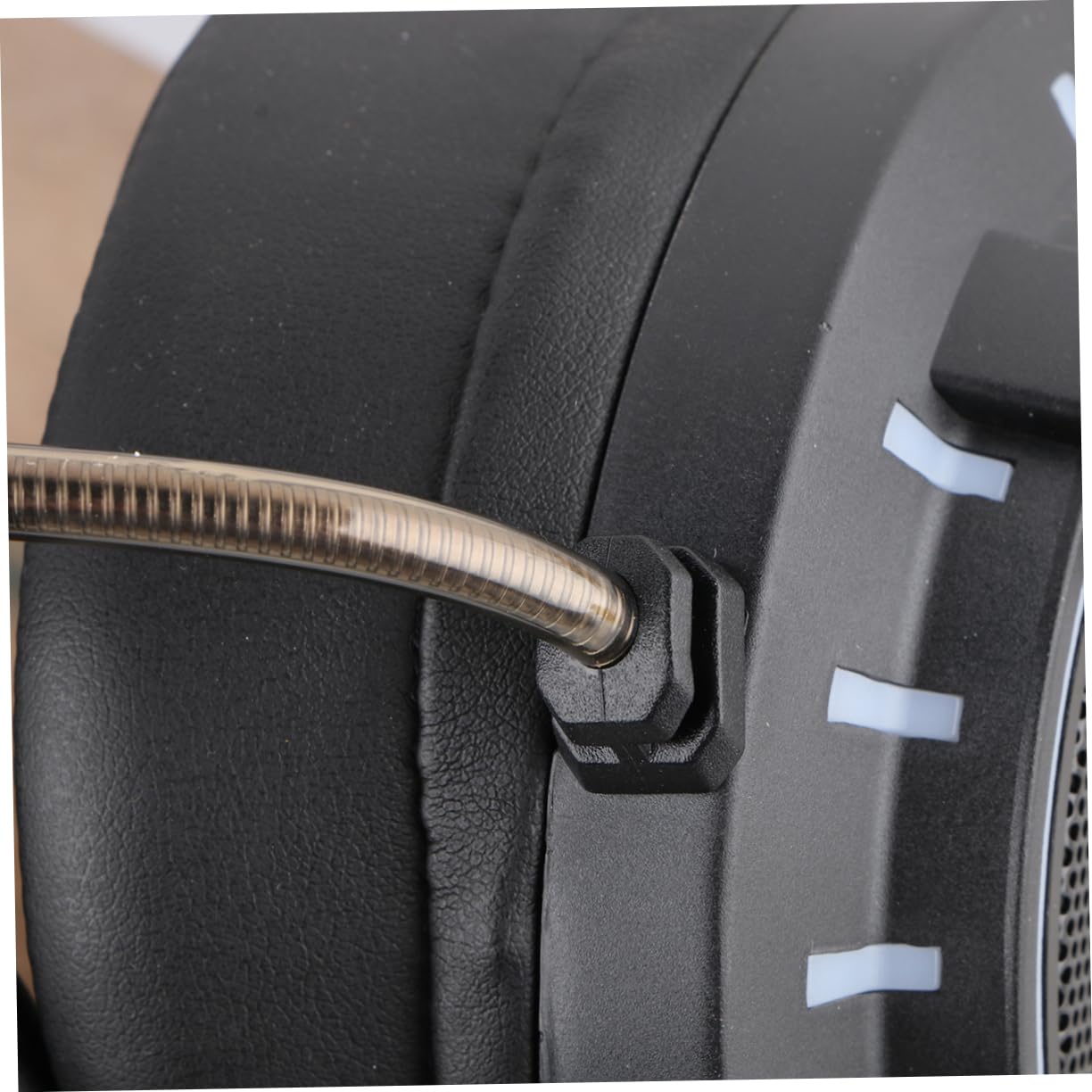 Tofficu Cuffie Cablate con Microfono USB Cuffie con Filo e Microfono con Connettore da Doppio Foro Tre Spine