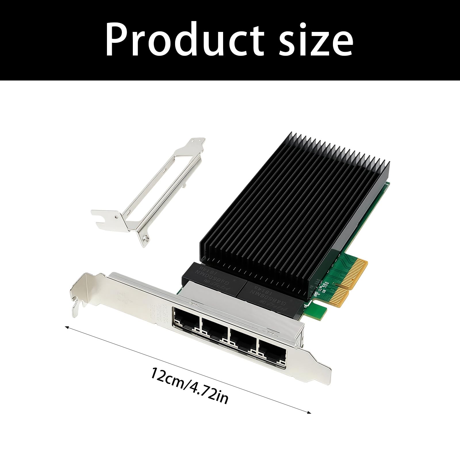 Adattatore rete PCIe RJ45 RJ45 4X da 2, 5 Ghz per controller I226 desktop e server compatibile con IEEE802.3Bz
