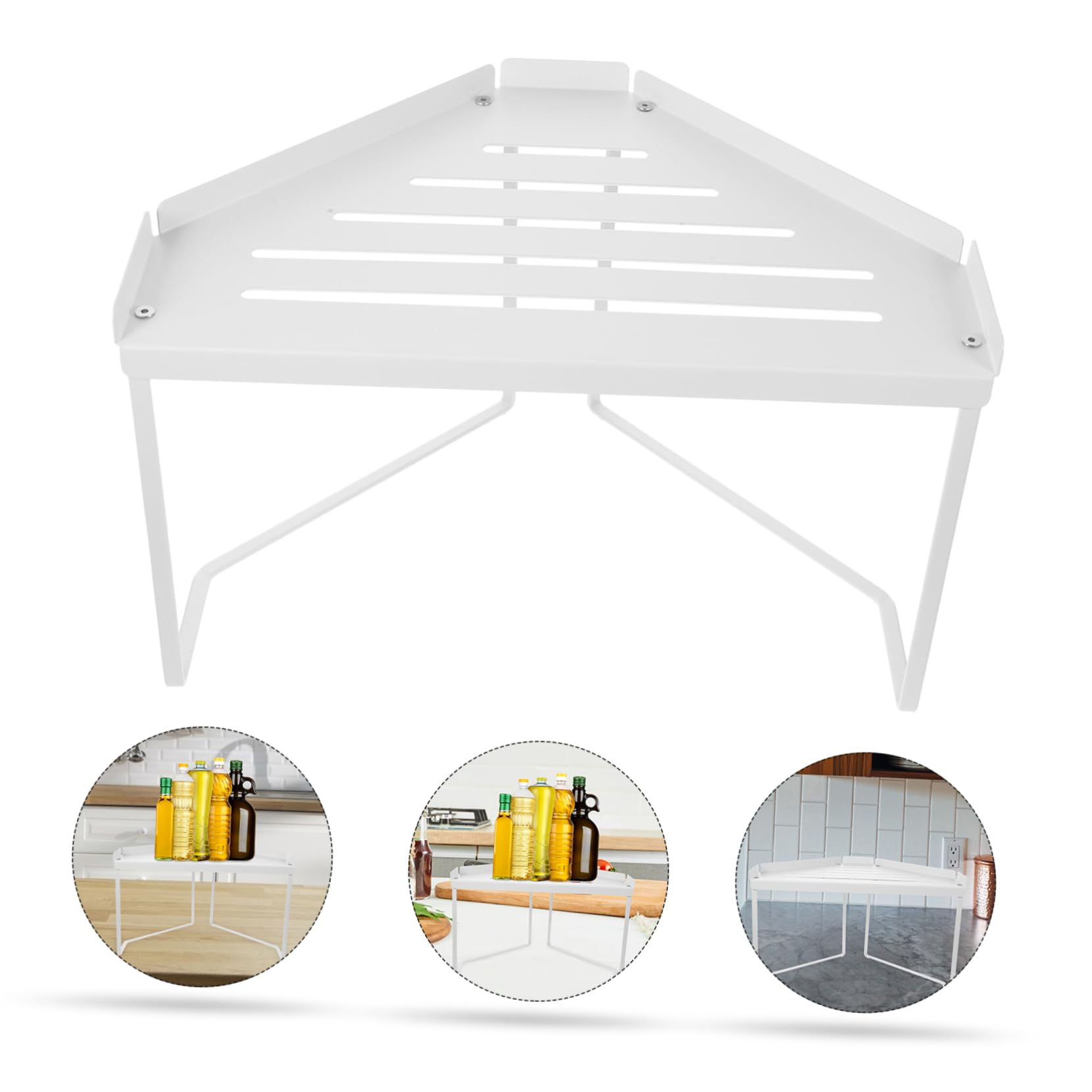 MAGICLULU Étagère à Épices de Table Étagère de Rangement Cuisine Porte-pot à Épices Blanc pour Comptoir Cuisine